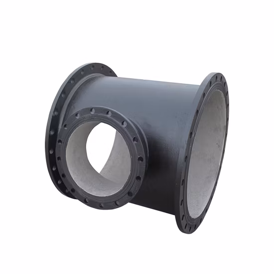 BS En545 Black Epoxy Coating Ductile Iron Flanged Pipe Fittings