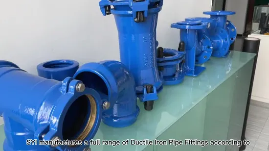 En545 En598 Ductile Iron Brass Thrust Ring PE Restraint Flange Adaptor for PE Pipe