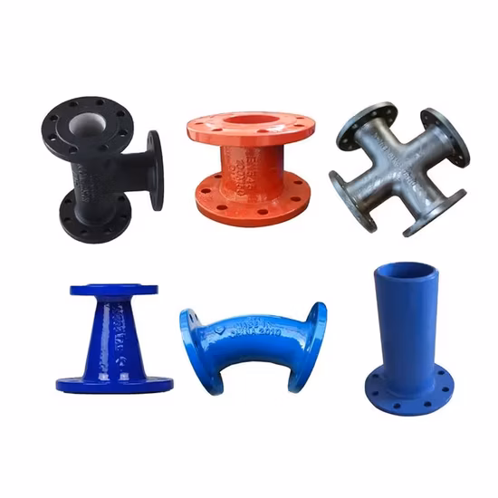 En545 BS En598 Ductile Iron Cast Iron Tee Corss Pipe Fittings